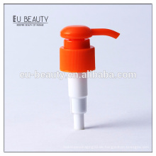 Alibaba China Orange Farbe Kunststoff Lotion Pumpe mit hoher Qualität für Flaschen